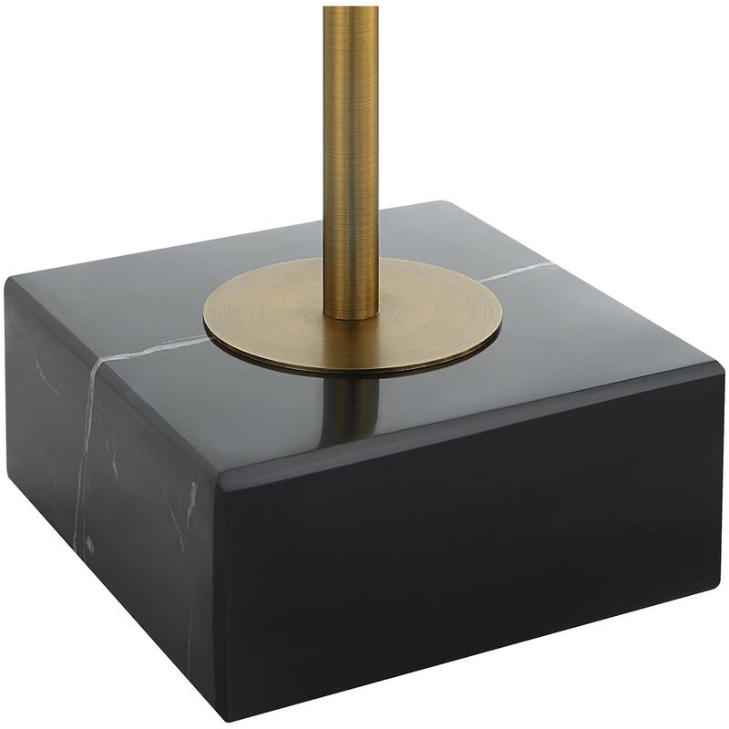 Uttermost 18087 Realm 21-1/2" Tall Glass and Metal Abstract Table