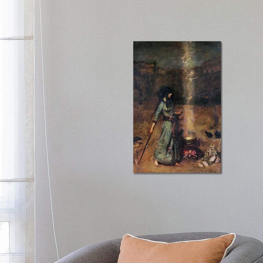 iCanvas "The Magic Circle" by John William Waterhouse Canvas Print