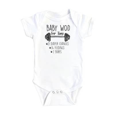 Baby Gym Wod - Baby Boy Girl Clothes Infant Bodysuit Funny Cute Newborn