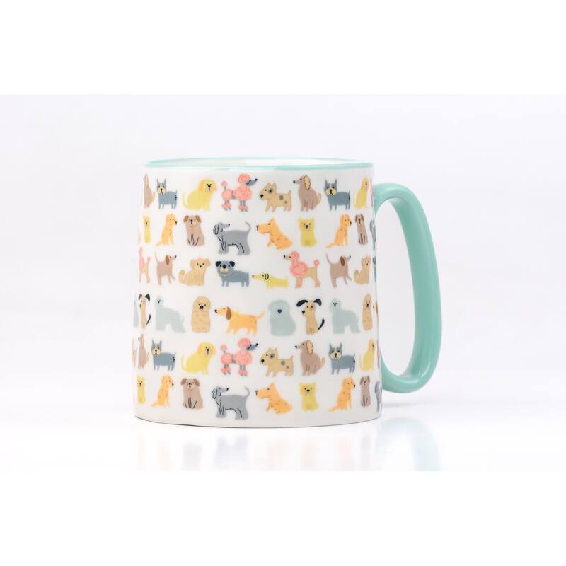 10 Strawberry Street Bella Animal Mugs, Set of 4