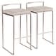 preview thumbnail 5 of 51, Silver Orchid Forrest Stackable Stainless Steel Bar Stool (Set of 2) - N/A