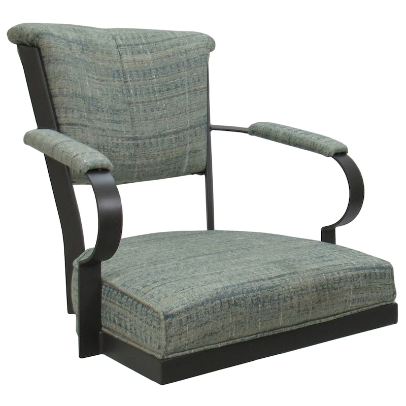 Miami Swivel Metal Caster Chair on Reading Base - 18" High Seat