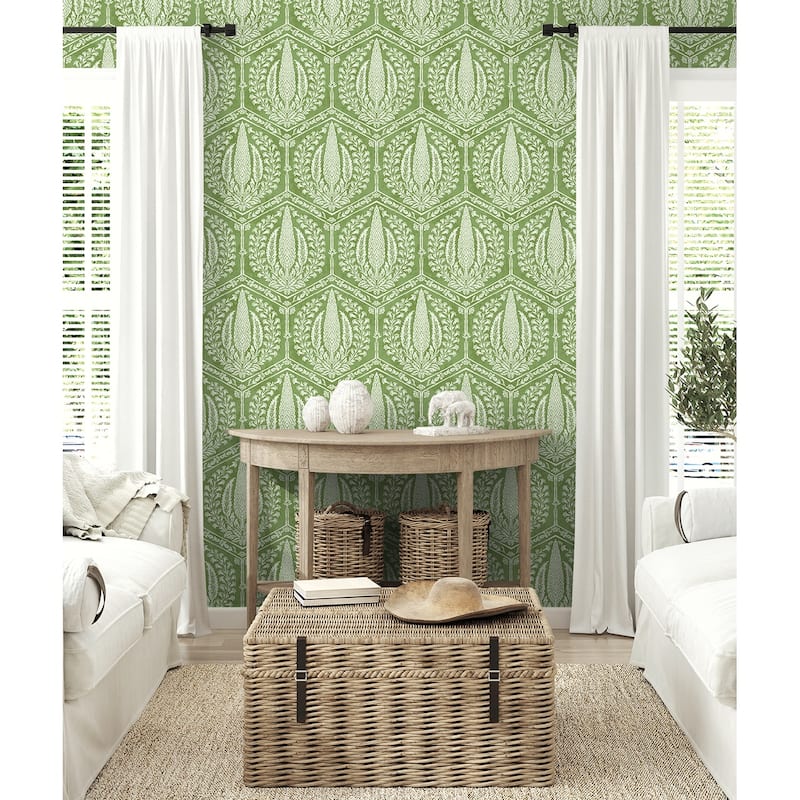 Seabrook Designs Cyrus Harvest Unpasted Wallpaper