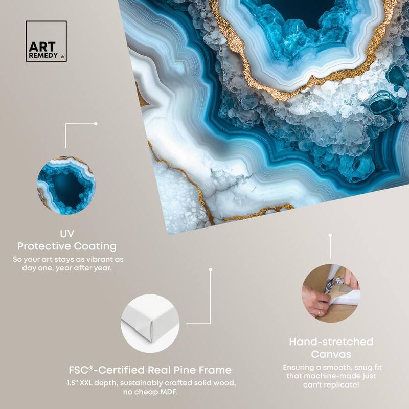 Gilded Geode Eye I Canvas by Art Remedy, Gallery Wrapped