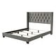 preview thumbnail 78 of 82, CraftPorch Glam Button Tufted Wingback Upholstered Bed
