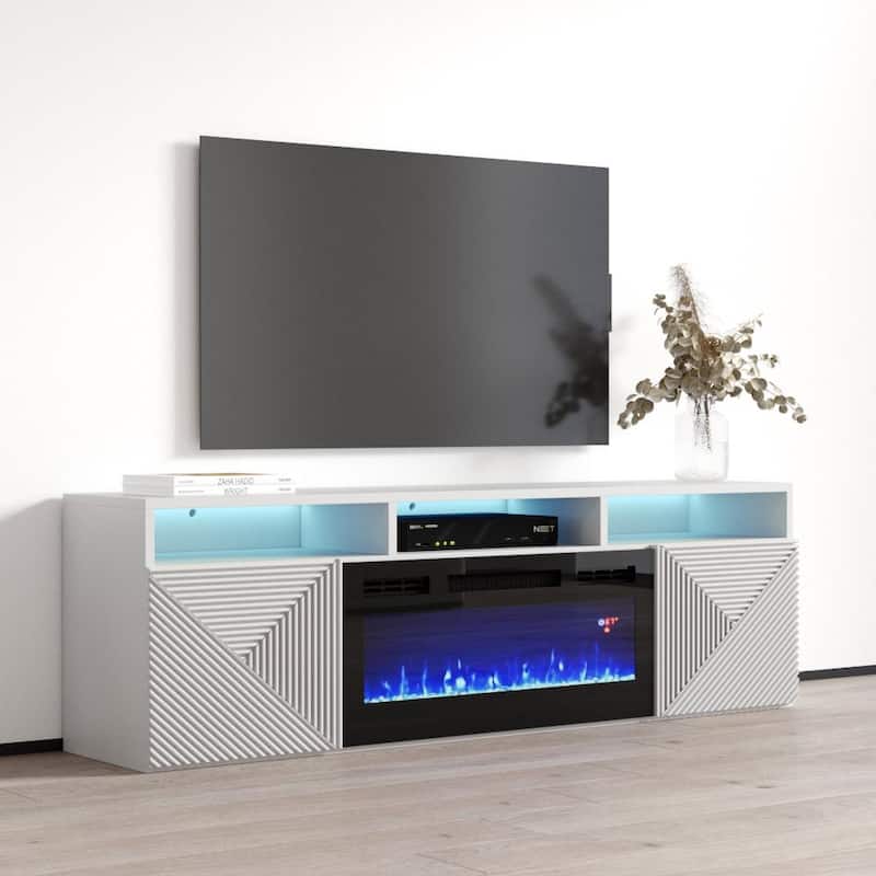 Giza EF Wall Mounted Electric Fireplace Modern 63" TV Stand