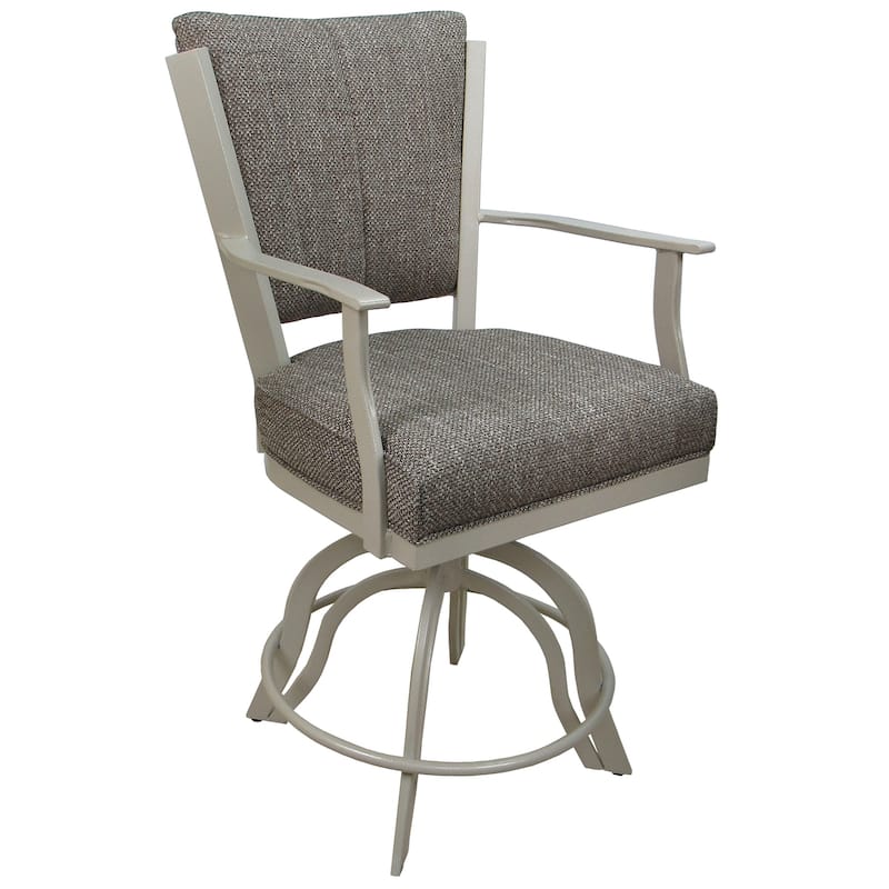 Montana Brown Swivel Tilt Metal 30" or Counter 26" Bar Stool - Beige - Bar Height