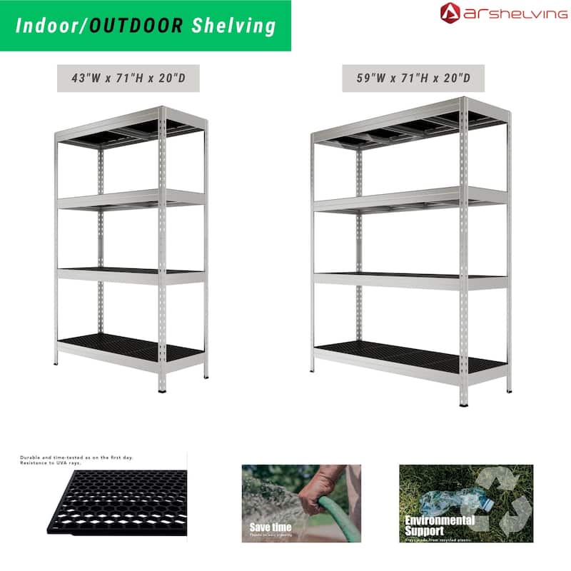 AR Shelving All-Weather Storage Pro Shelving Heavy-Duty Indoor/Outdoor Solution