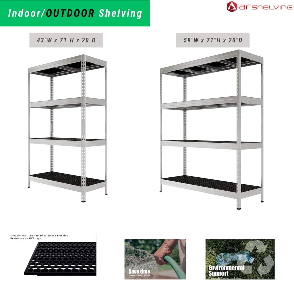 AR Shelving All-Weather Storage Pro Shelving Heavy-Duty Indoor/Outdoor Solution