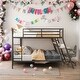 preview thumbnail 2 of 10, Full Size Metal Bunk Bed with Built-in Desk, Light and 2 Drawers