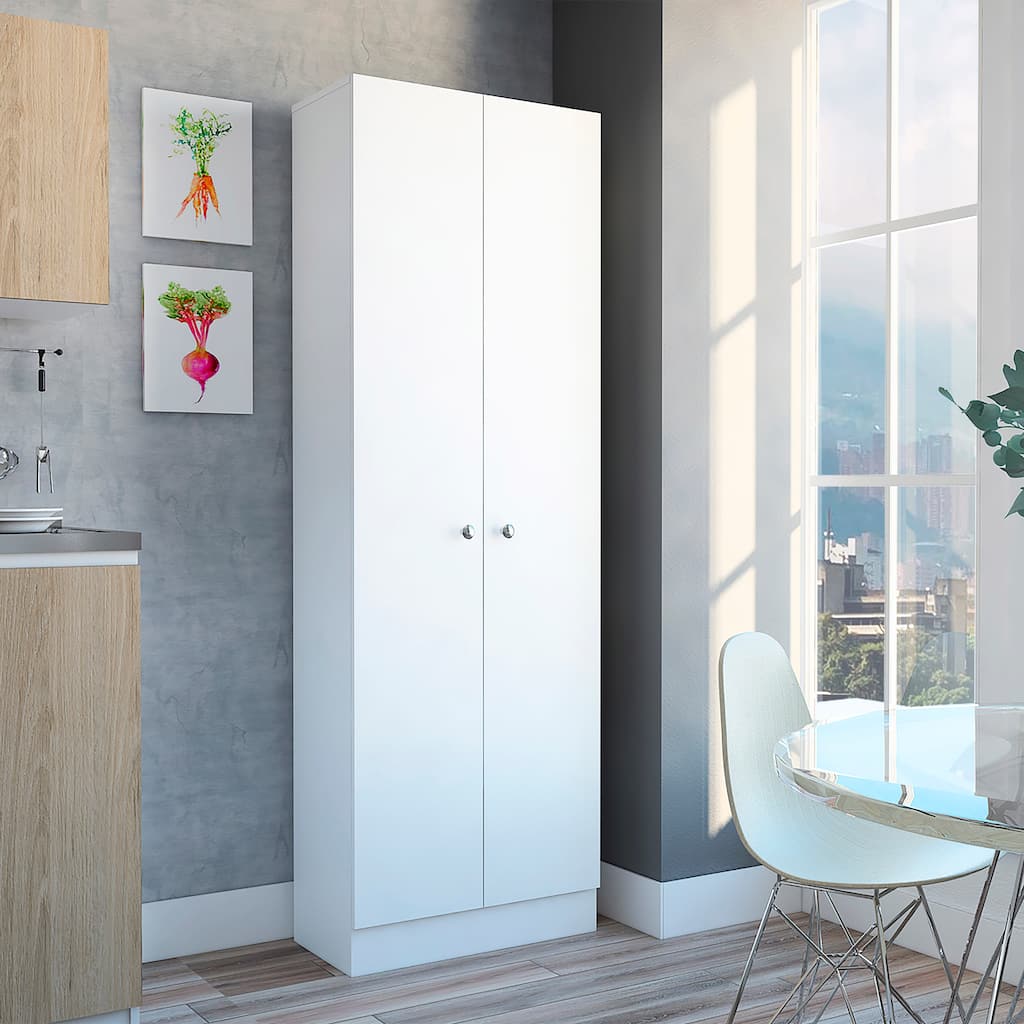 TUHOME Plymouth Multistorage Kitchen Cabinet with 5 Shelves