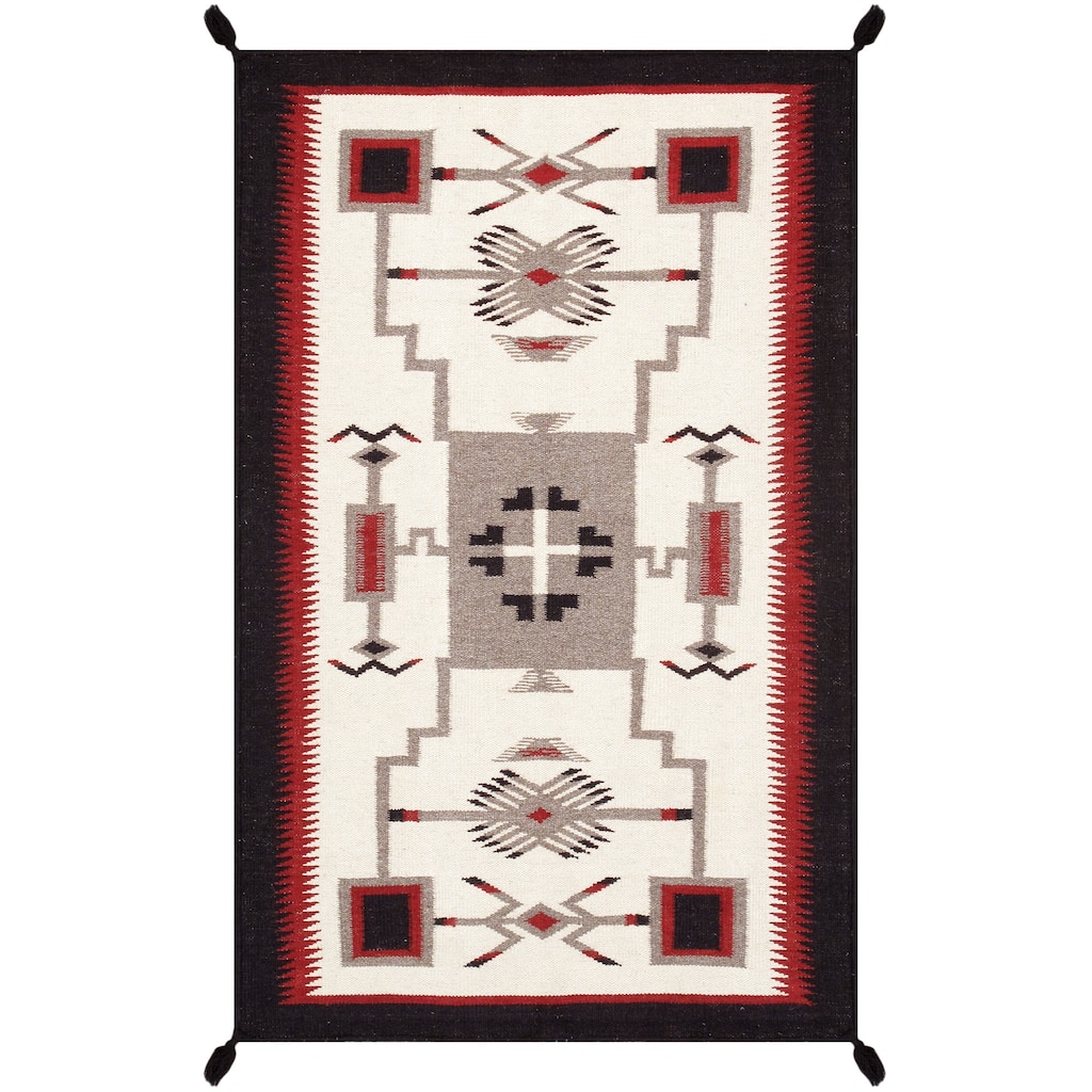Pasargad Home Tuscany Reversible Wool Ivory Area Rug