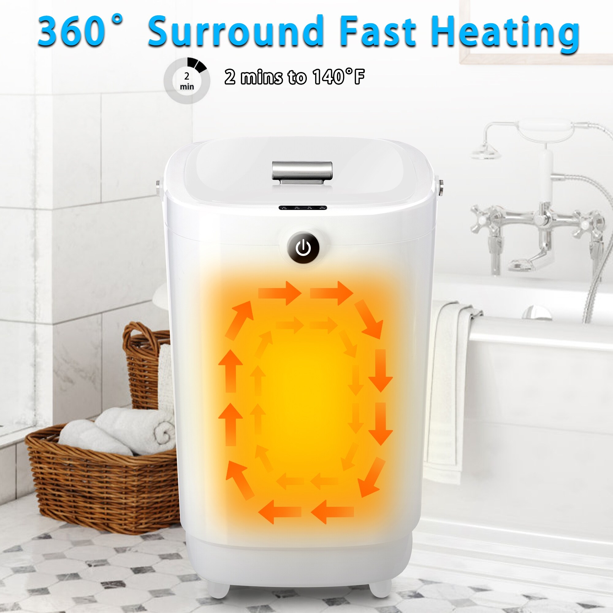 Towel warmer bucket best sale bed bath and beyond