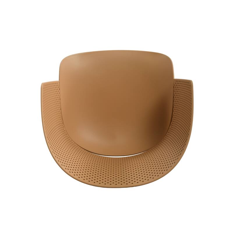 Christopher Knight Home - Gerald Modern Outdoor Plastic Dining Chair (Set of 2)