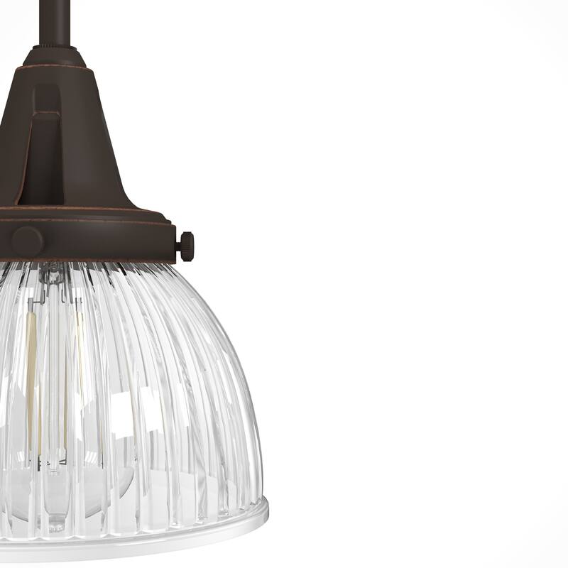 Hunter 7" Cypress Grove 1 Light Mini Pendant - Island, Dining, Entry, Hall - Industrial, Contemporary, Transitional