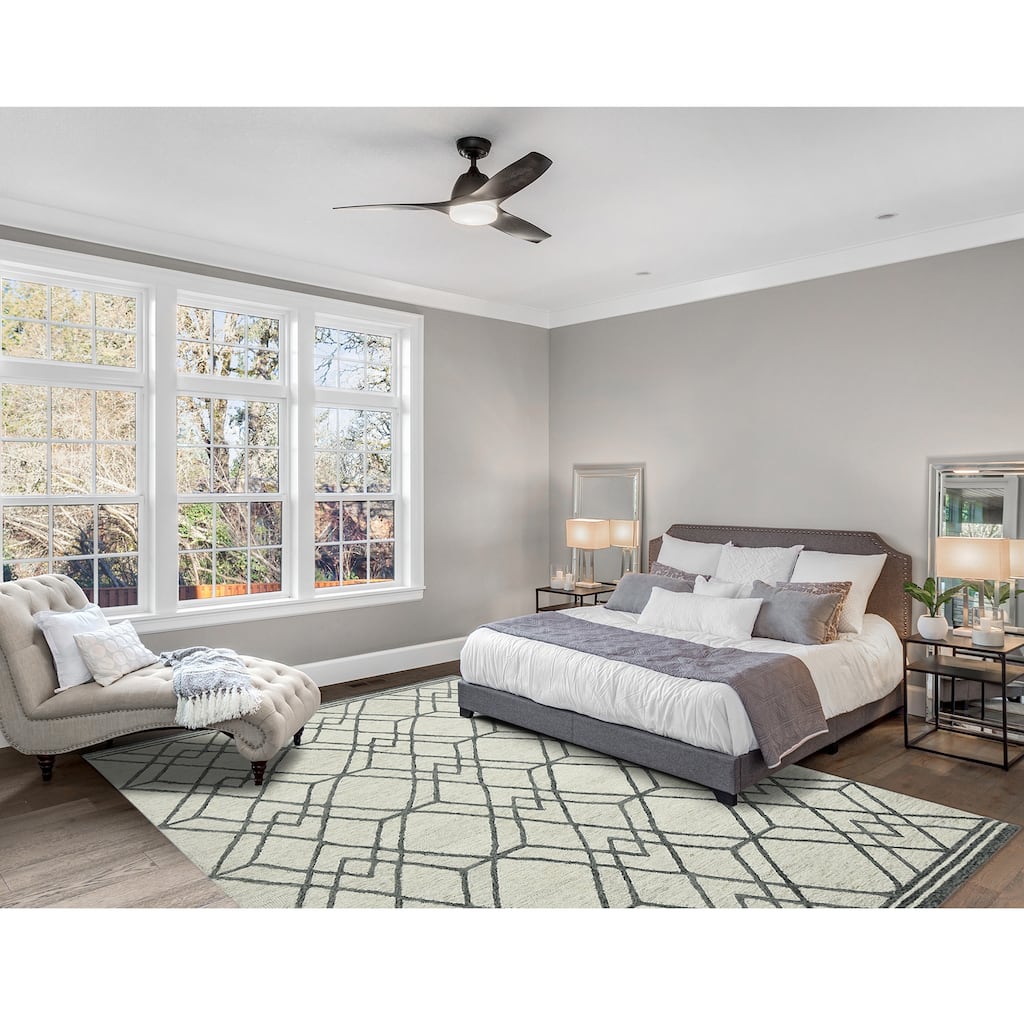 Visalle Duncan Hand-Hooked Wool Area Rug