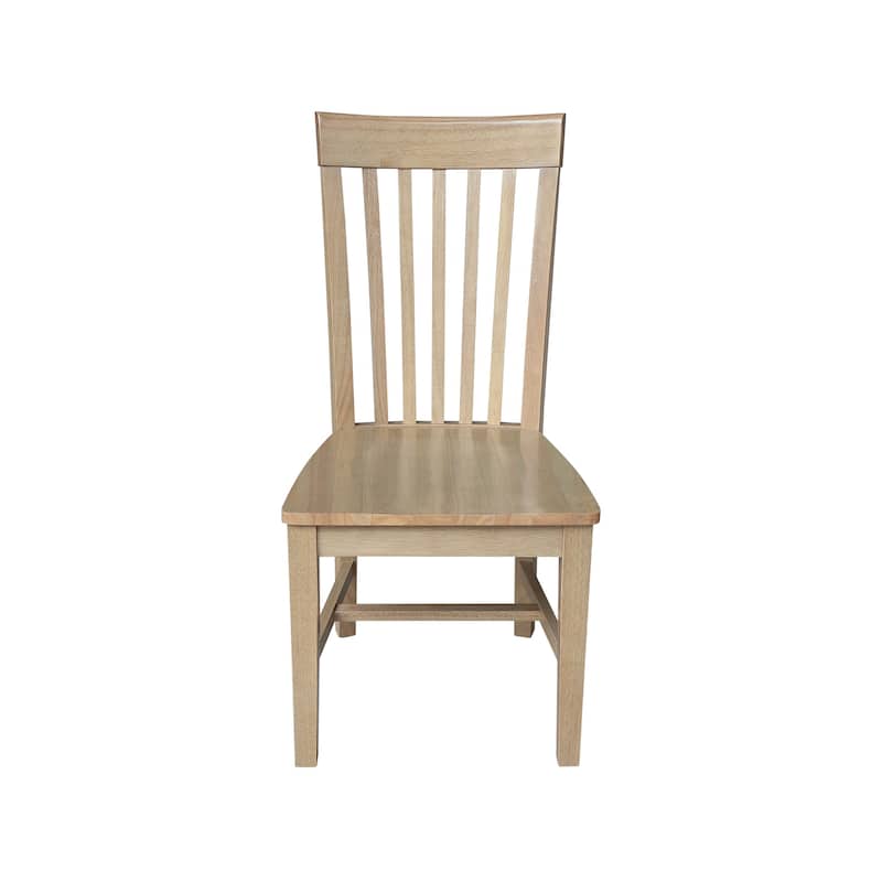 Solid Wood Tall Mission Dining Chairs, Set of 2