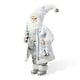 preview thumbnail 33 of 92, Glitzhome 18"H Faux Fur Christmas Santa Figurines with Porcelain Face