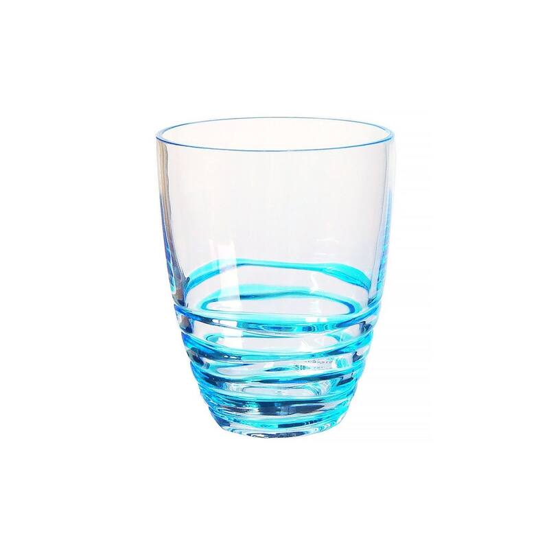 Swirl Acrylic Glasses Drinking Set of 4