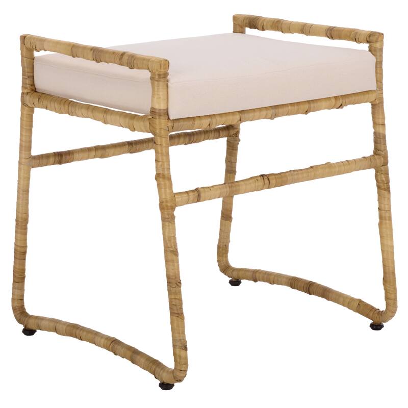 SAFAVIEH Home Iveliz Ottoman with Cushion