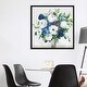 preview thumbnail 6 of 16, iCanvas "White-Blue Symphony" by Asia Jensen Framed Canvas Print
