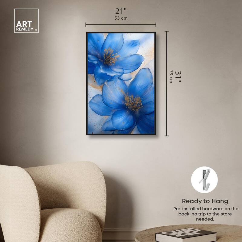 Twilight Teal Tint II Canvas by Art Remedy