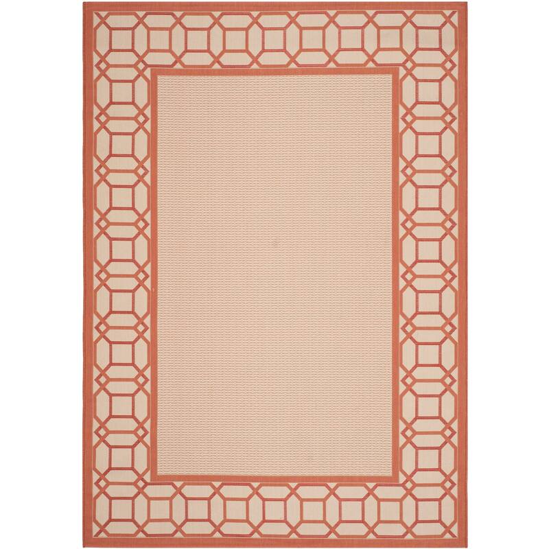 Martha Stewart by SAFAVIEH Facet Border Indoor/ Outdoor Waterproof Rug