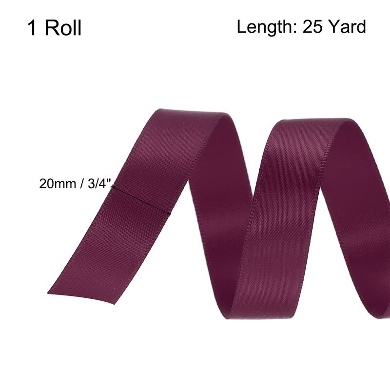 Satin Ribbon Grosgrain Thin Solid Silk Wedding Bouquet Ribbon Decor