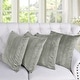 preview thumbnail 26 of 48, Agnew Pleated Velvet Decorative Throw Pillow Cover Set, NO INSERT