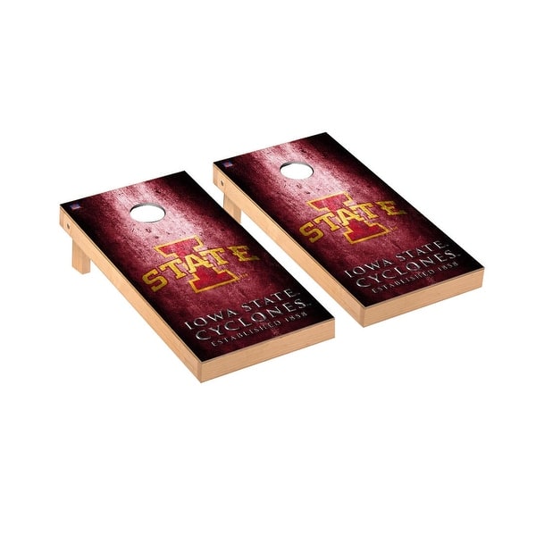 slide 2 of 5, Iowa State Cyclones Museum Cornhole Board Set