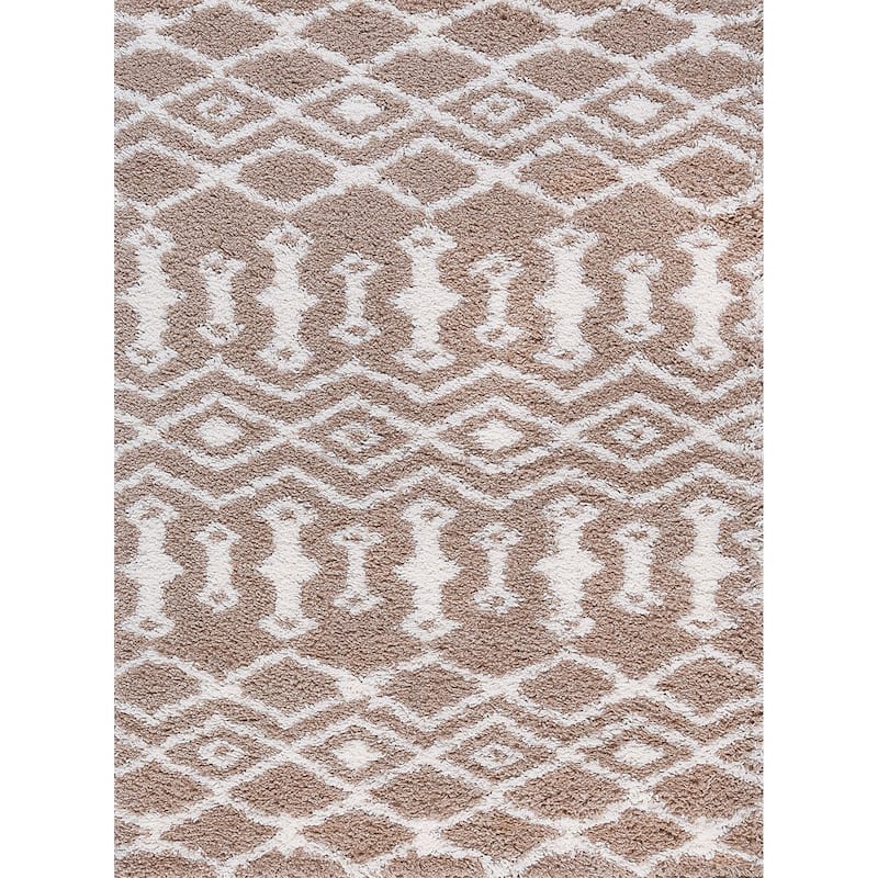 Joy Shag Mediterranean Geometric Indoor Area Rug