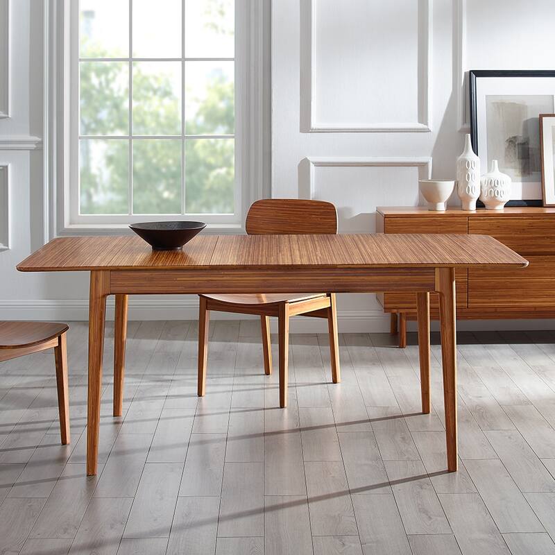 Mija Extensible Dining Table, Amber - Amber