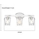 preview thumbnail 48 of 64, Acroma Modern Bathroom Vanity Light Art Glass Wall Sconce