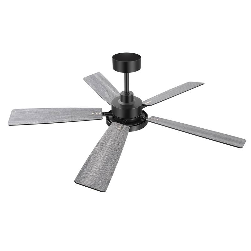52-Inch Integrated Ceiling Fan with LED Light and Remote(5 Reversible Blades）