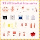 preview thumbnail 3 of 5, Kids Wooden Doctor Play Set w/29 Accessories Pink/Blue