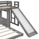 preview thumbnail 15 of 44, Playhouse-inspired Style Twin Over Full Wooden Bunk Bed,Loft Bed with Playhouse,Farmhouse, Ladder, Slide and Guardrails