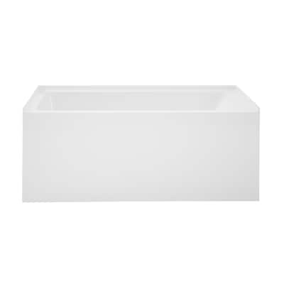 Lausanne 54" X 30" Left-Hand Drain Alcove Bathtub With Apron - 30x54 Left