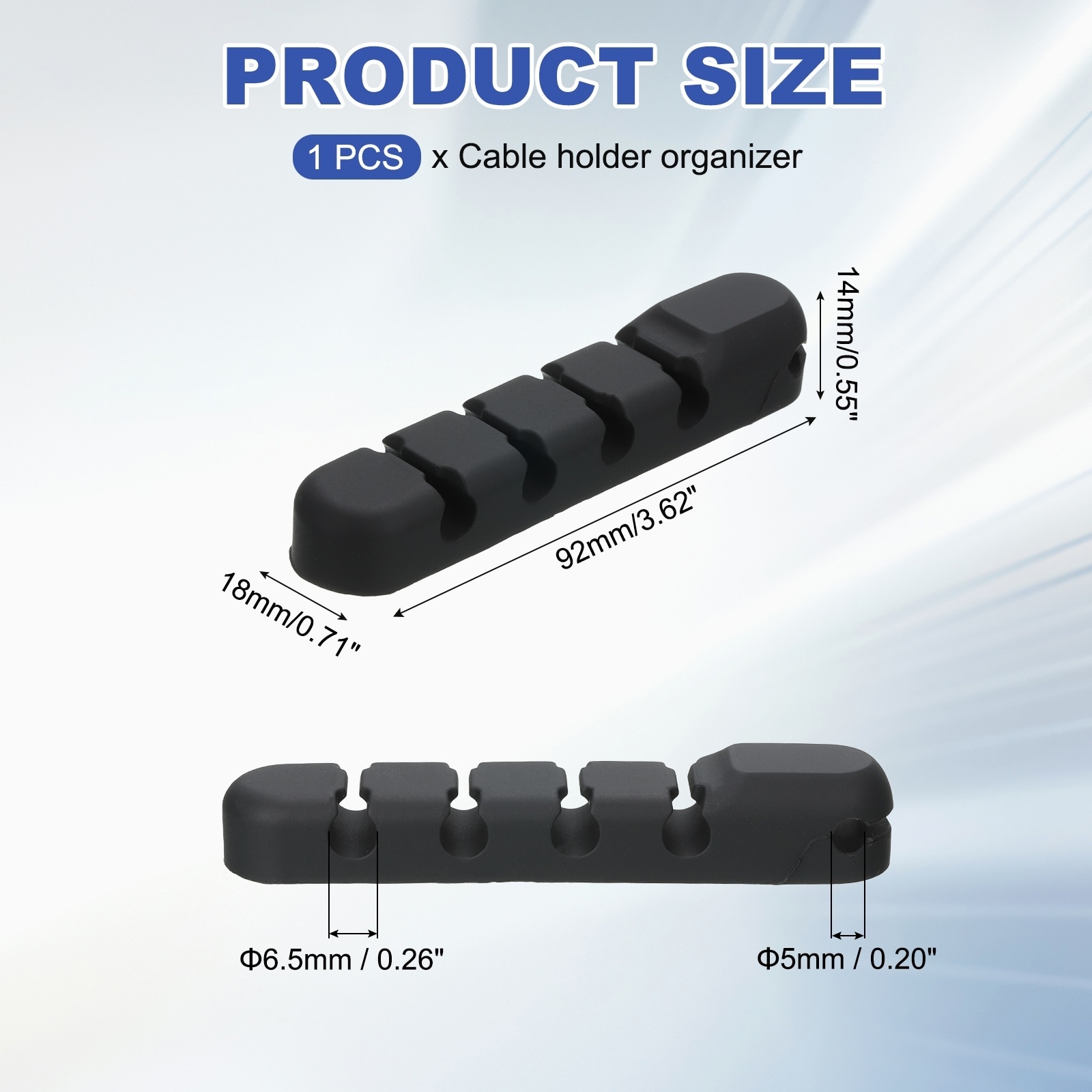 Cable Clip Silicone Wire Holder Cord Organizer Adhesive Cable Keeper for Home Office Desk Fitting