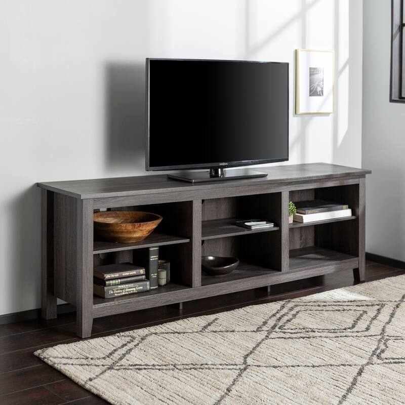 Modern 3-Shelf Open Storage TV Stand Suitable for Different Corners - Multi