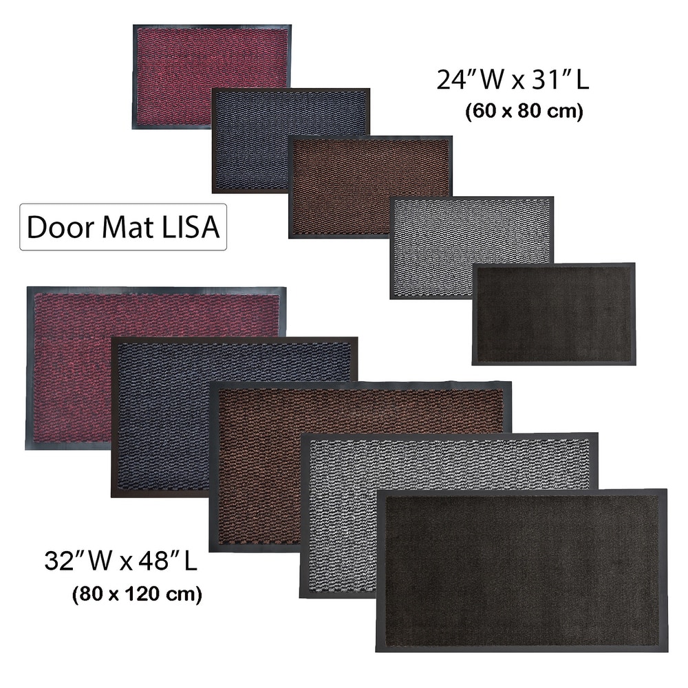 DOTS ABSTRACT NAVY Indoor Door Mat By Kavka Designs - Bed Bath & Beyond -  31888677