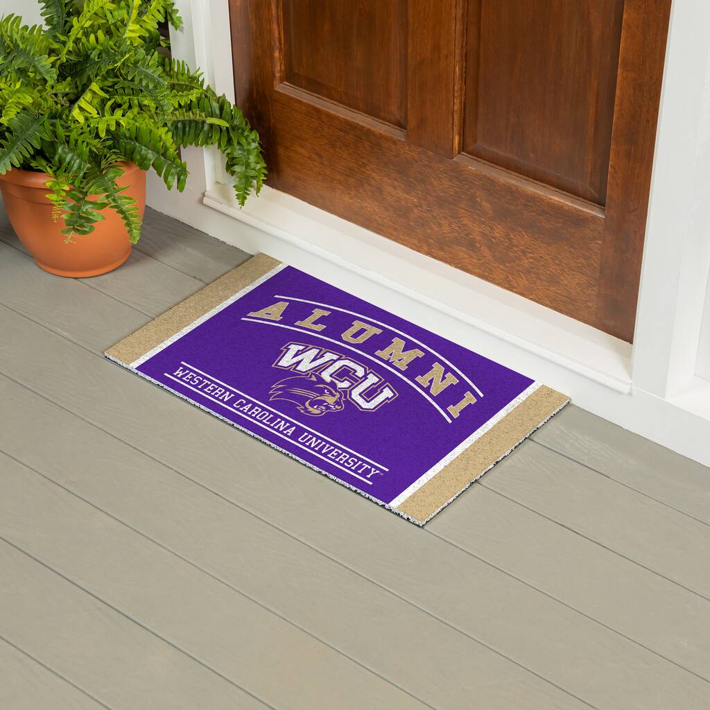 28 in. x 16 in. Western Carolina University Alumni Full Color PVC Door Mat