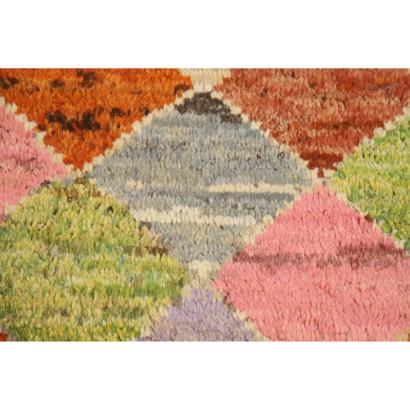 Tribal / Trellis Moroccan Oriental Rug Handmade Wool Carpet - 5'3" x 6'4"