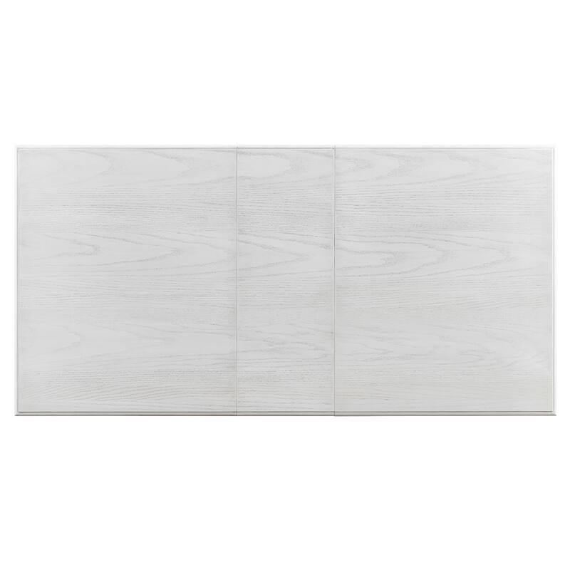 6 Piece Dining Table Set Extension from 59 to 72-Inches, Wood Kitchen Dining Table Set with 4 Upholstered Chairs & Bench