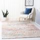 preview thumbnail 2 of 10, SAFAVIEH Calista Shag Oltiana Abstract 1-inch Thick Rug 8' x 10' - Ivory/Beige - Rectangle