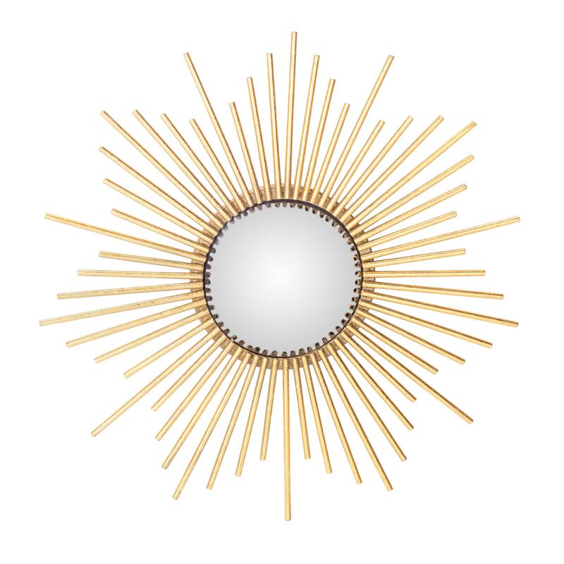 SAFAVIEH Demi 24-inch Gold Sunburst Round Mirror - 24" W x 1.5" L x 24" H - 24Wx2Dx24H