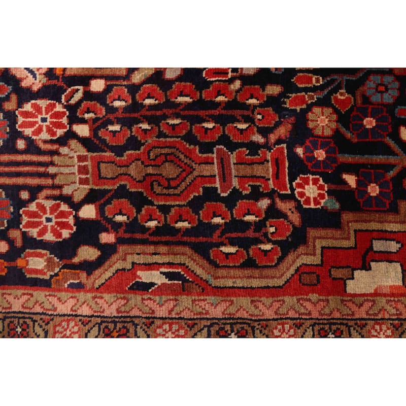 ECARPETGALLERY Hand-knotted Andelz Navy Wool Rug - 3'4 x 9'10