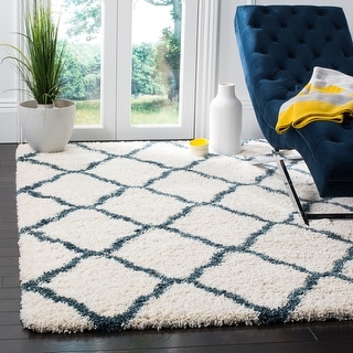 SAFAVIEH Hudson Shag Ariola Trellis 2-inch Thick Rug - Overstock ...