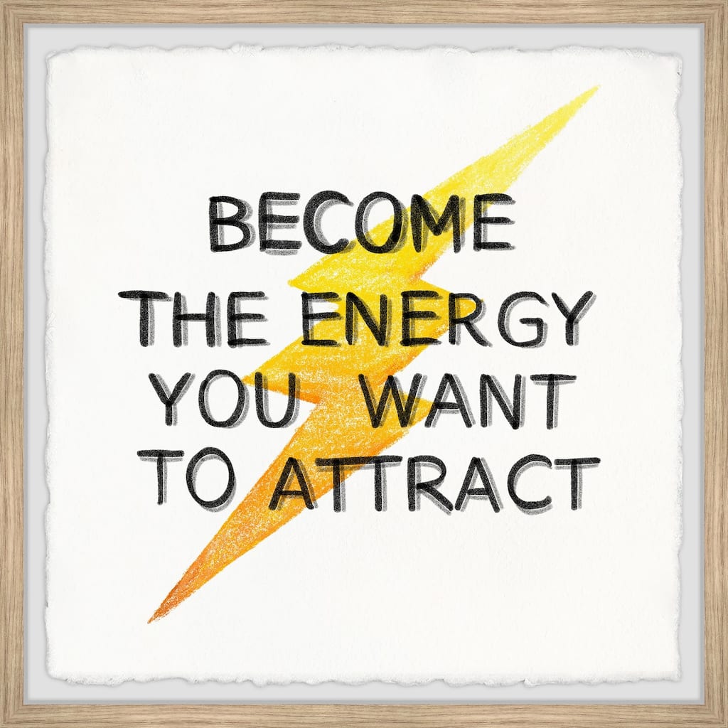 Become the Energy IV Framed Wall Art, Elegant Home Touch - Sophisticated Artwork for Refined Décor