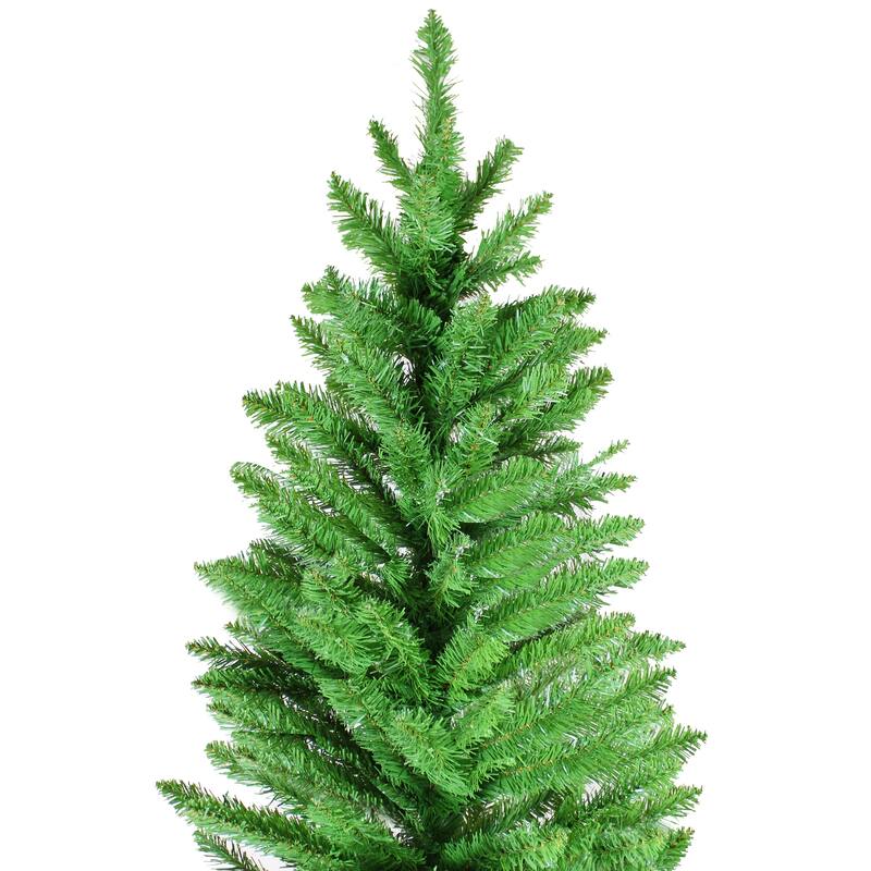7ft Classic Pencil Christmas Tree, 84-Inch Classic Pencil-Shaped Christmas Tree