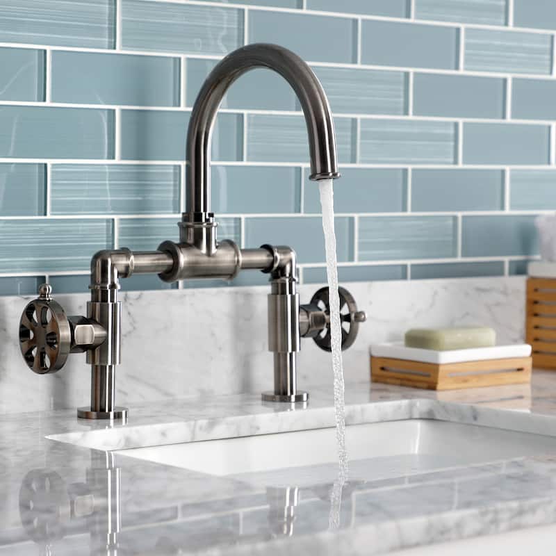 Kingston Brass Belknap Bridge Bathroom Faucet